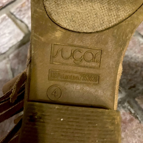 Girls Velvet fringe booties - Picture 4 of 4